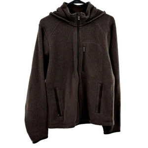 PATAGONIA Performance Better Hoodie Youth L Brown Full Zip Fleece Jacket Sweater
